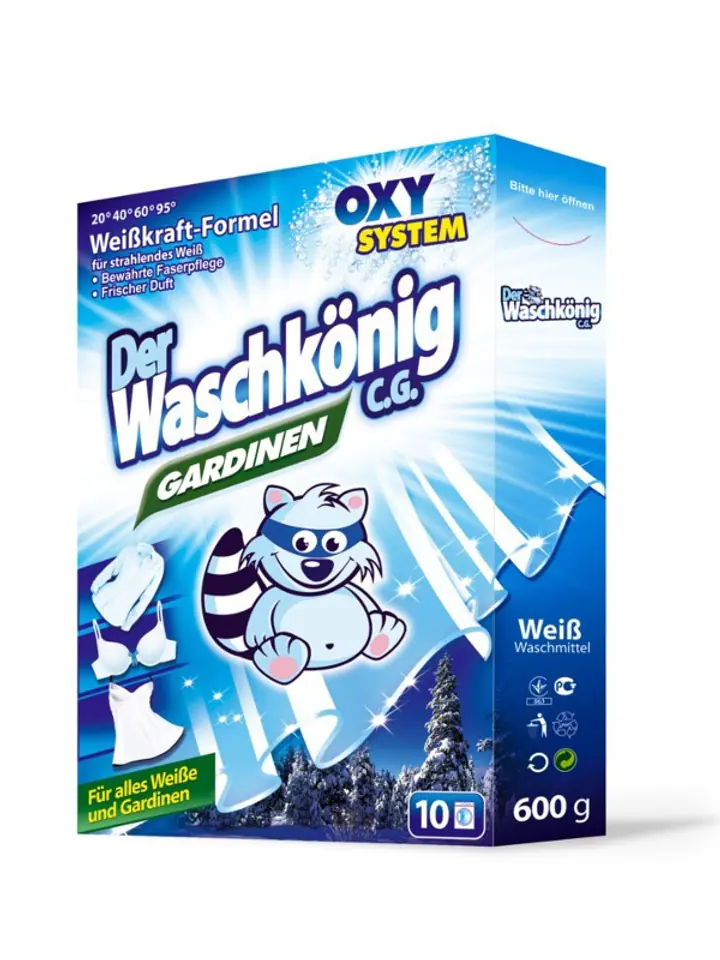 ⁨WASCHKONIG Proszek 10p gardinen 600g do prania⁩ w sklepie Wasserman.eu