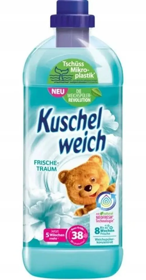 ⁨KUSCHELWEICH Rinse liquid 1L 38p Frischetraum⁩ at Wasserman.eu