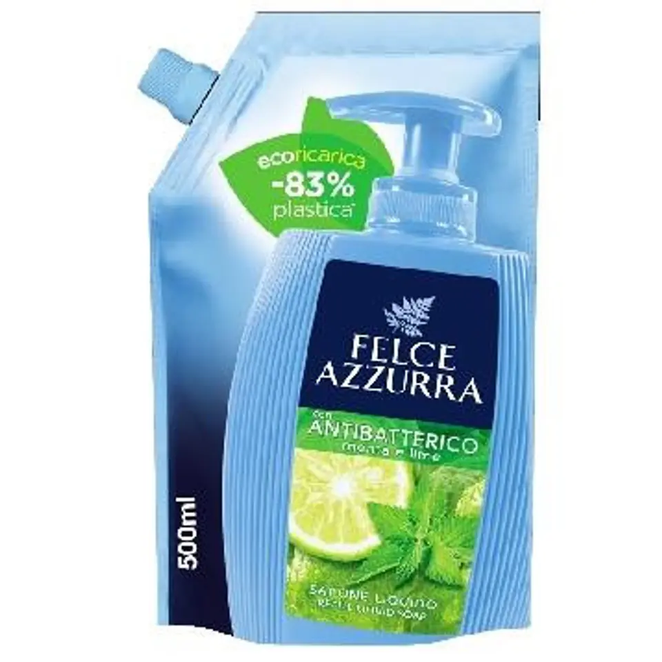 ⁨FELCE AZURRA Liquid Soap 500ml doypack Mint&Lime⁩ at Wasserman.eu