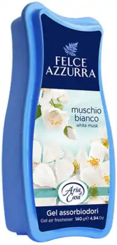 ⁨Felce Azzurra Muschio Bianco Odour Absorbent Gel 140 g⁩ at Wasserman.eu