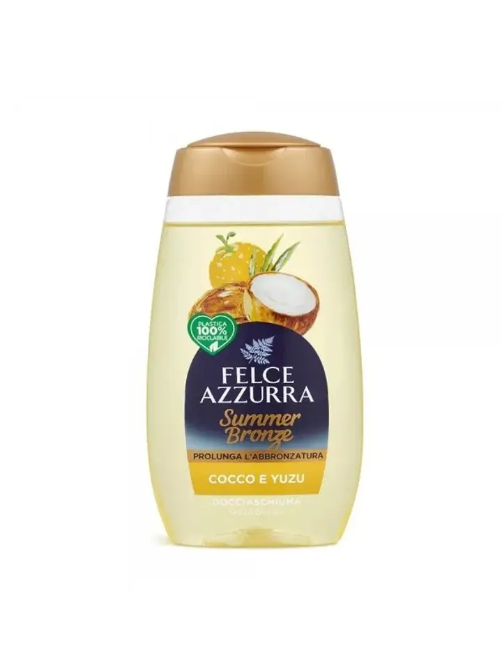 ⁨FELCE AZURRA Żel pod prysznic 250ml Summer Bronze Kokos&Yuzu⁩ w sklepie Wasserman.eu