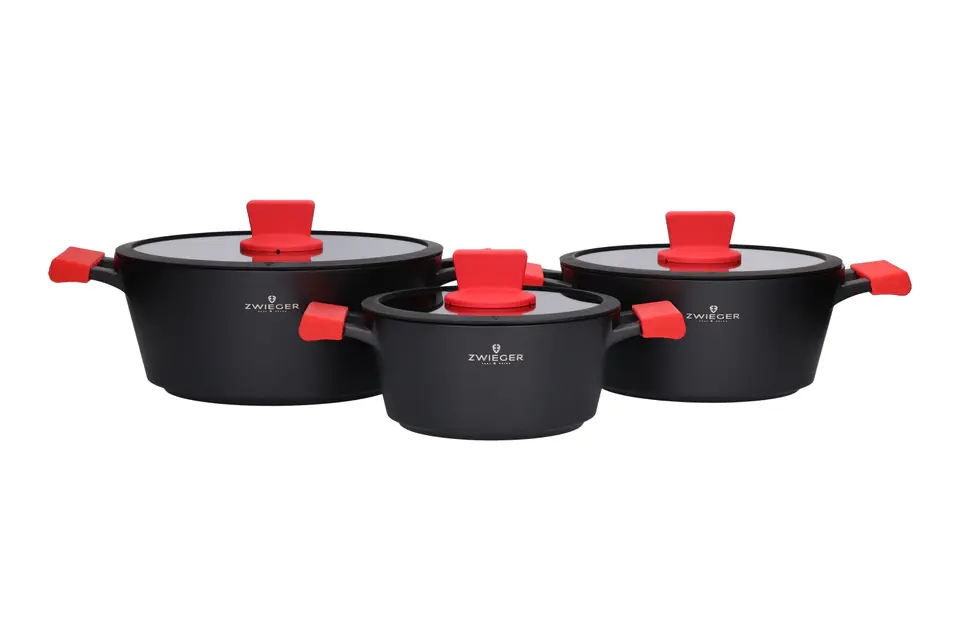 ⁨ZWIEGER OBSIDIAN Set of 6el pots⁩ at Wasserman.eu