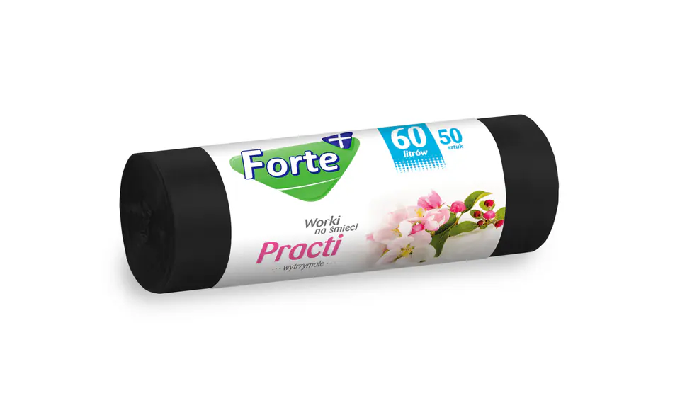 FORTE Worki na śmieci HDPE PRACTI 60L 50szt w sklepie Wasserman.eu