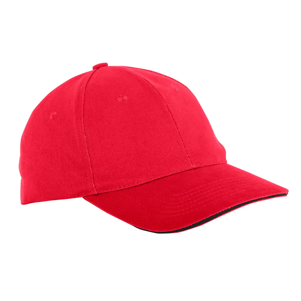 ⁨L1813300 Baseball caps cotton, red, 12 pieces, LahtiPro⁩ at Wasserman.eu