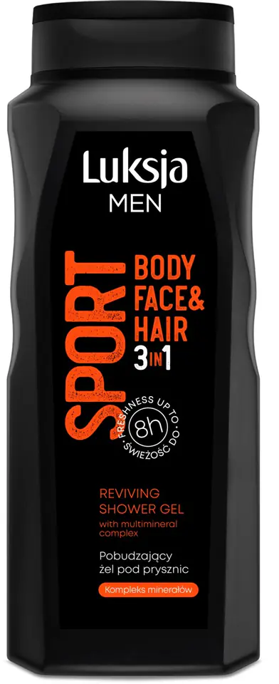 ⁨Luksja Men Pobudzający Żel pod prysznic 3w1 Sport 500ml⁩ w sklepie Wasserman.eu