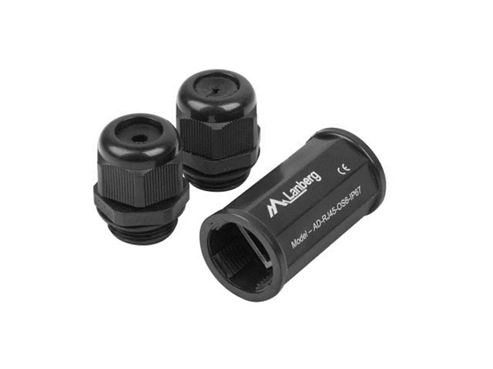 LANBERG ZŁĄCZKA SIECIOWA RJ45->RJ45 KAT.6 FTP WODOODPORNA IP67 AD-RJ45-OS6-IP67 w sklepie Wasserman.eu