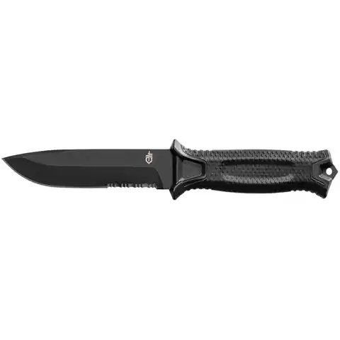 ⁨Nóż survivalowy GERBER Strongarm Fixed Serrated Black⁩ w sklepie Wasserman.eu