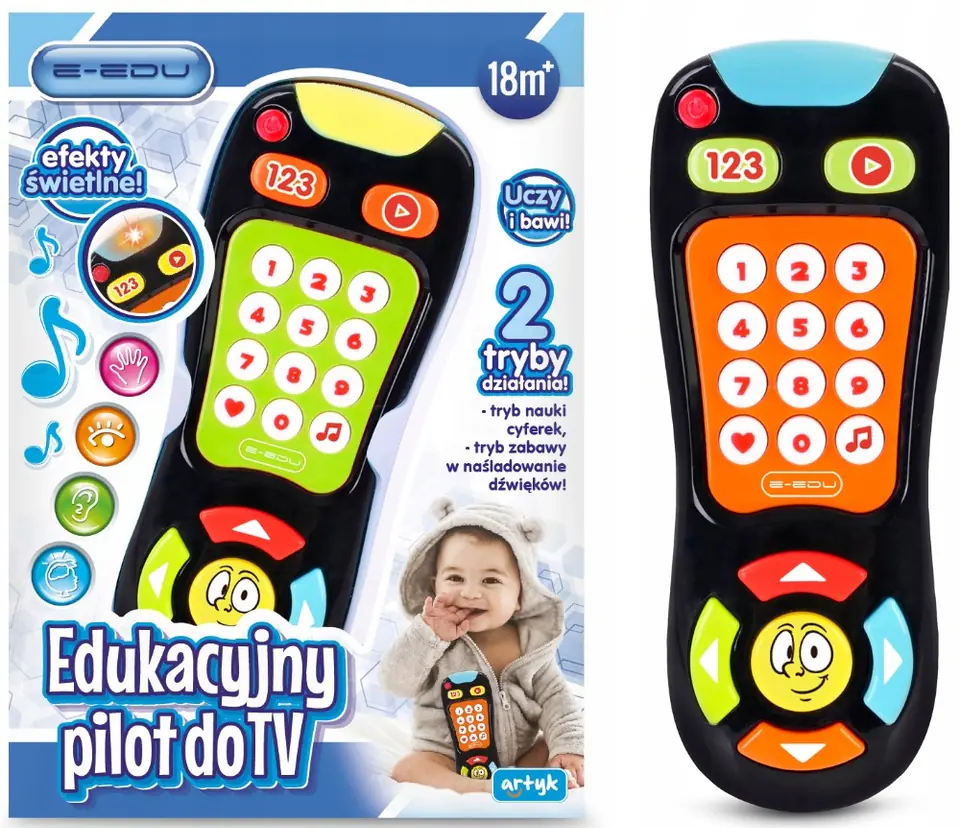 ⁨Educational TV remote control E-Edu black⁩ at Wasserman.eu