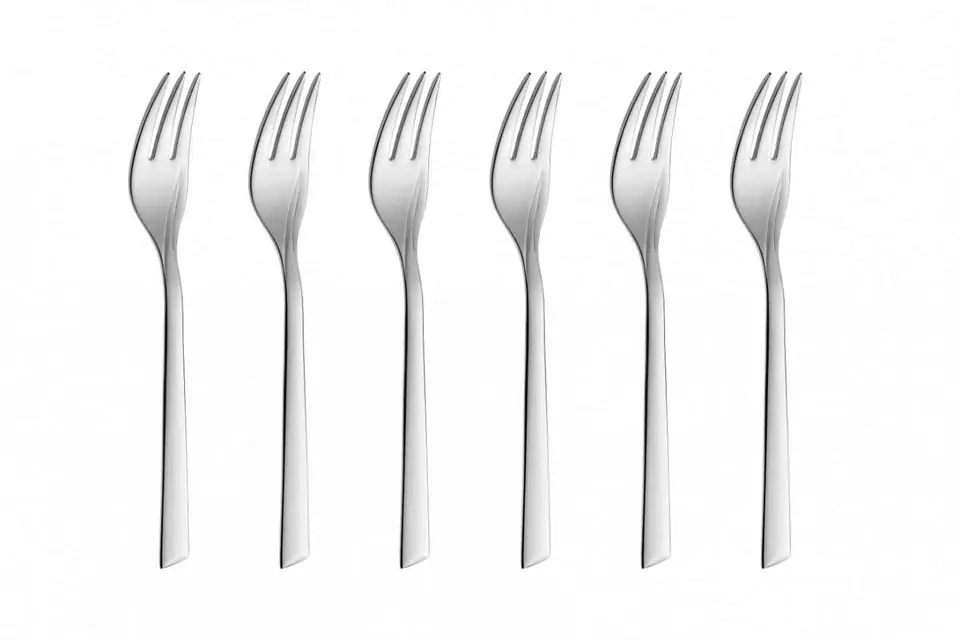 ⁨FLAMES Kpl.6pcs cake forks and in a box 03P⁩ at Wasserman.eu