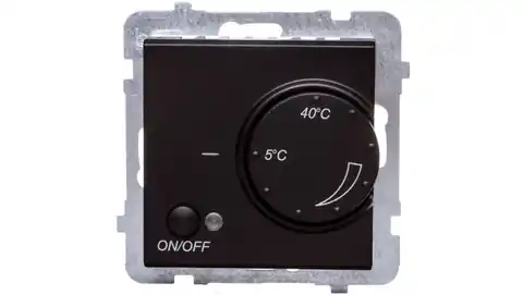 ⁨SONATA Regulator temperatury /czujnik podłogowy/ czarny metalik RTP-1R/m/33⁩ w sklepie Wasserman.eu