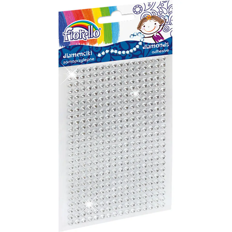 ⁨Diamenciki samoprzylepne srebrne GR-DS039-4 170-2394 FIORELLO⁩ w sklepie Wasserman.eu