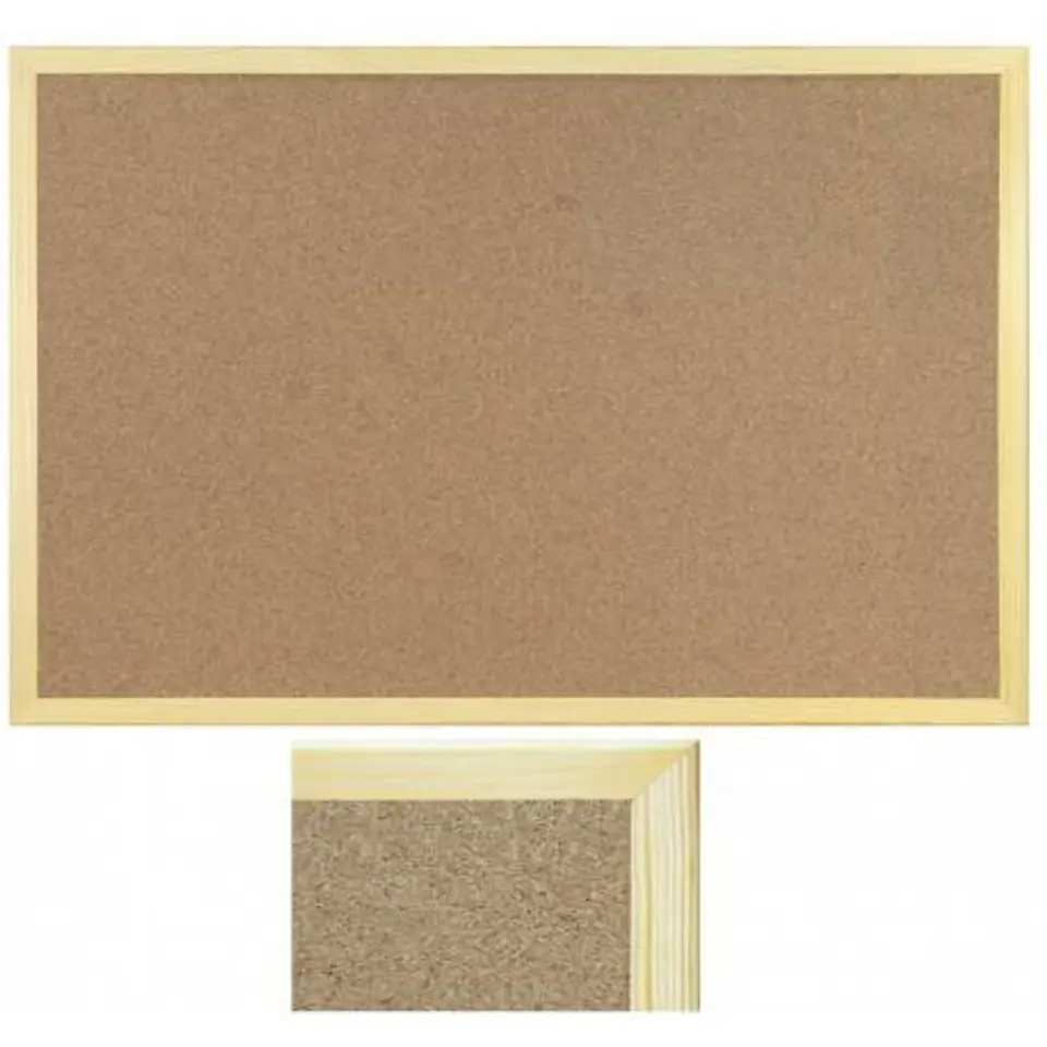 Tablica korkowa 80x60 r.drewniana WIELKOR w sklepie Wasserman.eu