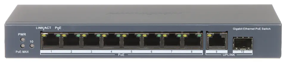 SWITCH POE DS-3E0510P-E 8-PORTOWY SFP Hikvision w sklepie Wasserman.eu