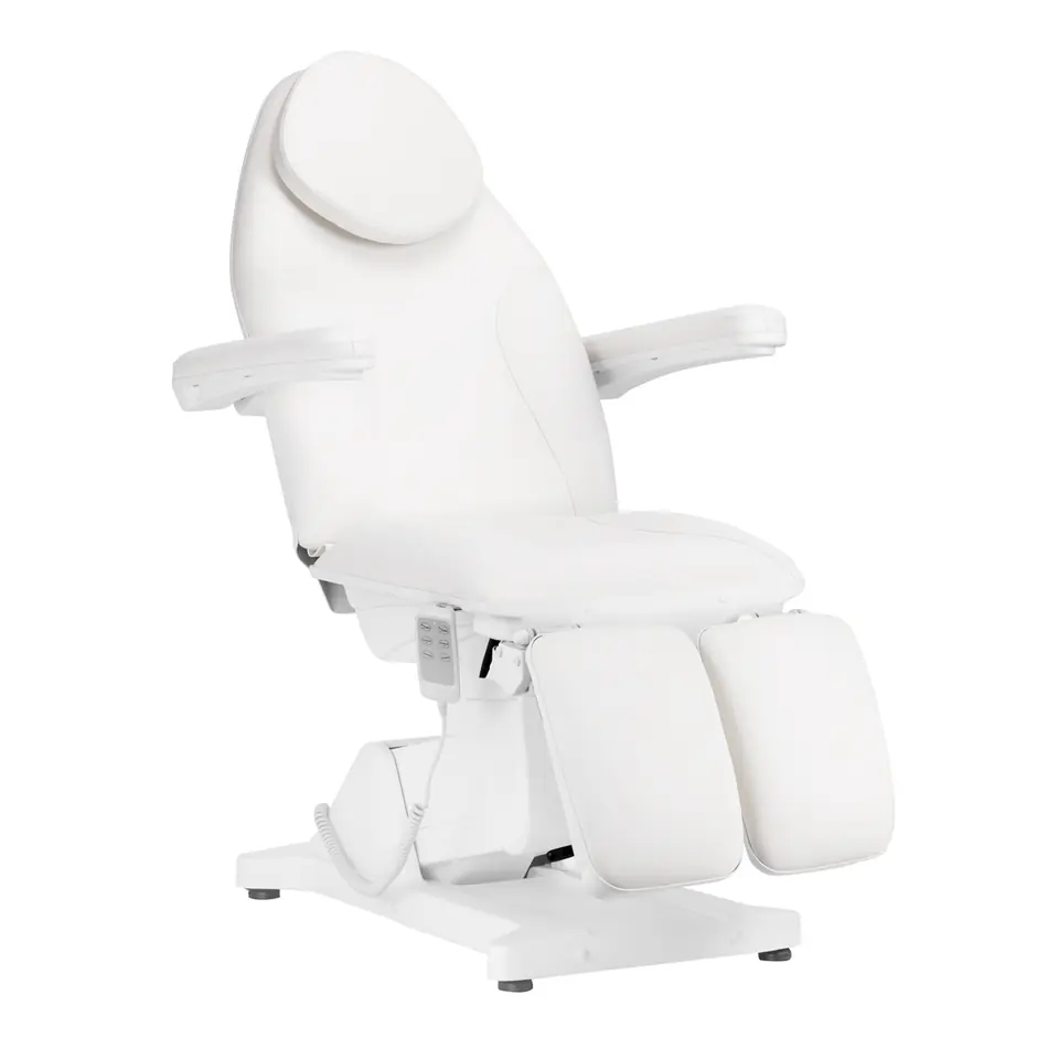 ⁨Fotel kosmetyczny elektryczny Sillon Basic pedi 3 siln. biały⁩ w sklepie Wasserman.eu