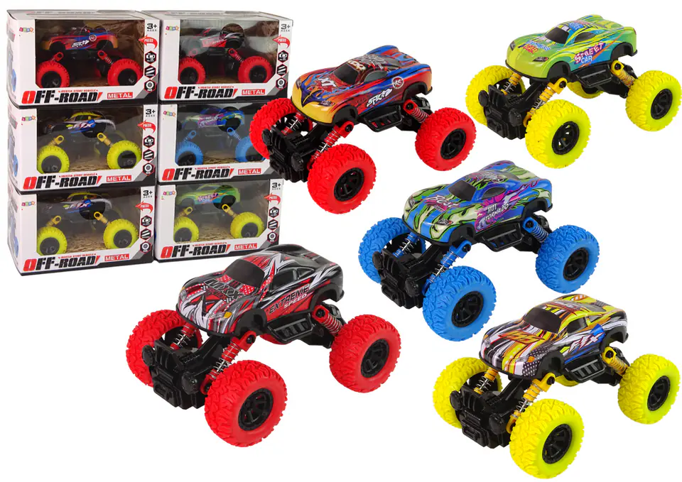 ⁨Auto Monster Truck Amortyzatory Gumowe Opony Metal Kolory⁩ w sklepie Wasserman.eu