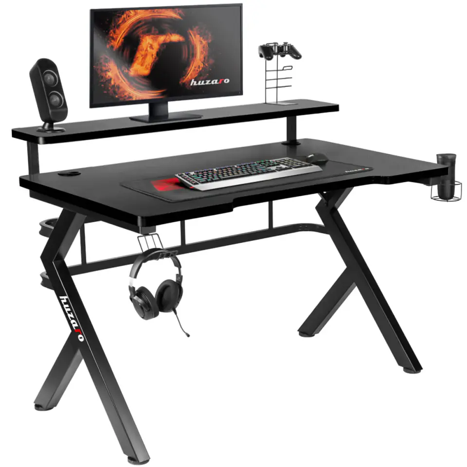 ⁨Huzaro Hero 5.0 computer desk Black⁩ at Wasserman.eu