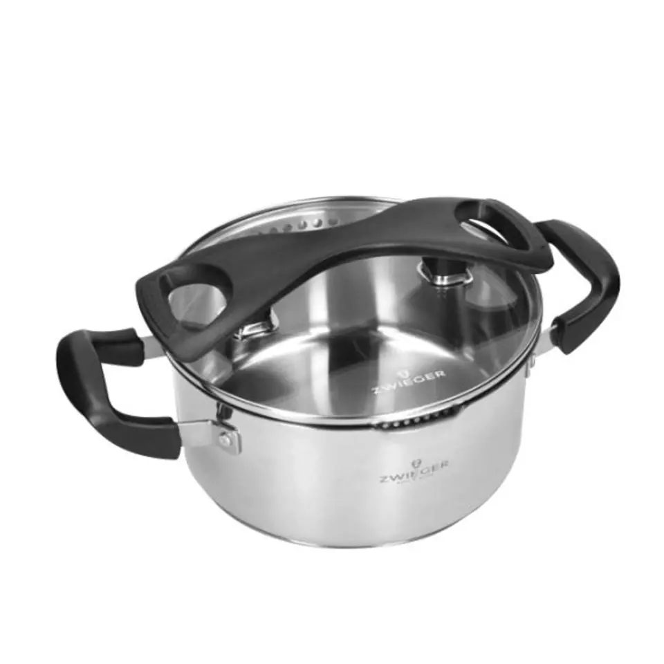 ⁨ZWIEGER GABRO Garnek z cedzakiem 20cm⁩ w sklepie Wasserman.eu