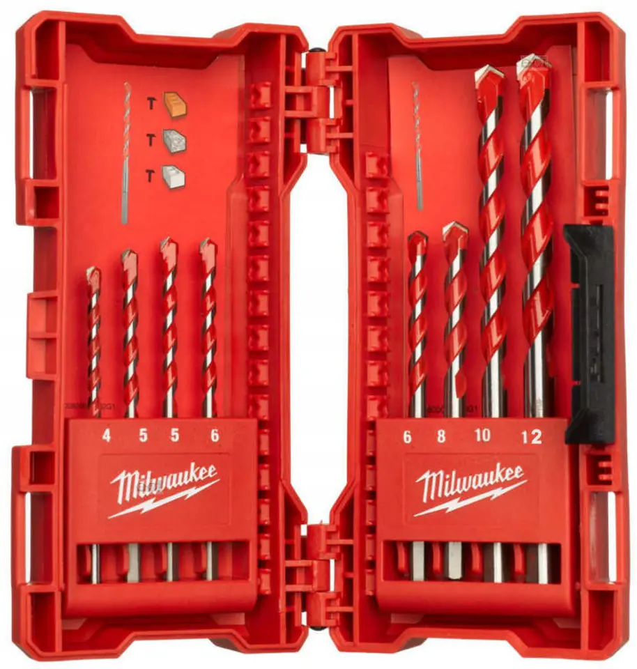 ⁨MILWAUKEE TCT CONCRETE DRILL BIT SET 8pcs PREMIUM>>>4932493881⁩ at Wasserman.eu