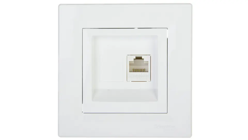 ⁨ASFORA Computer socket RJ45 cat.6 white EPH4700121⁩ at Wasserman.eu