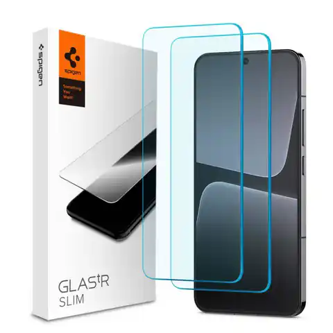 ⁨Szkło Hartowane XIAOMI 13 Spigen Glas.TR Slim 2-pack Clear⁩ w sklepie Wasserman.eu