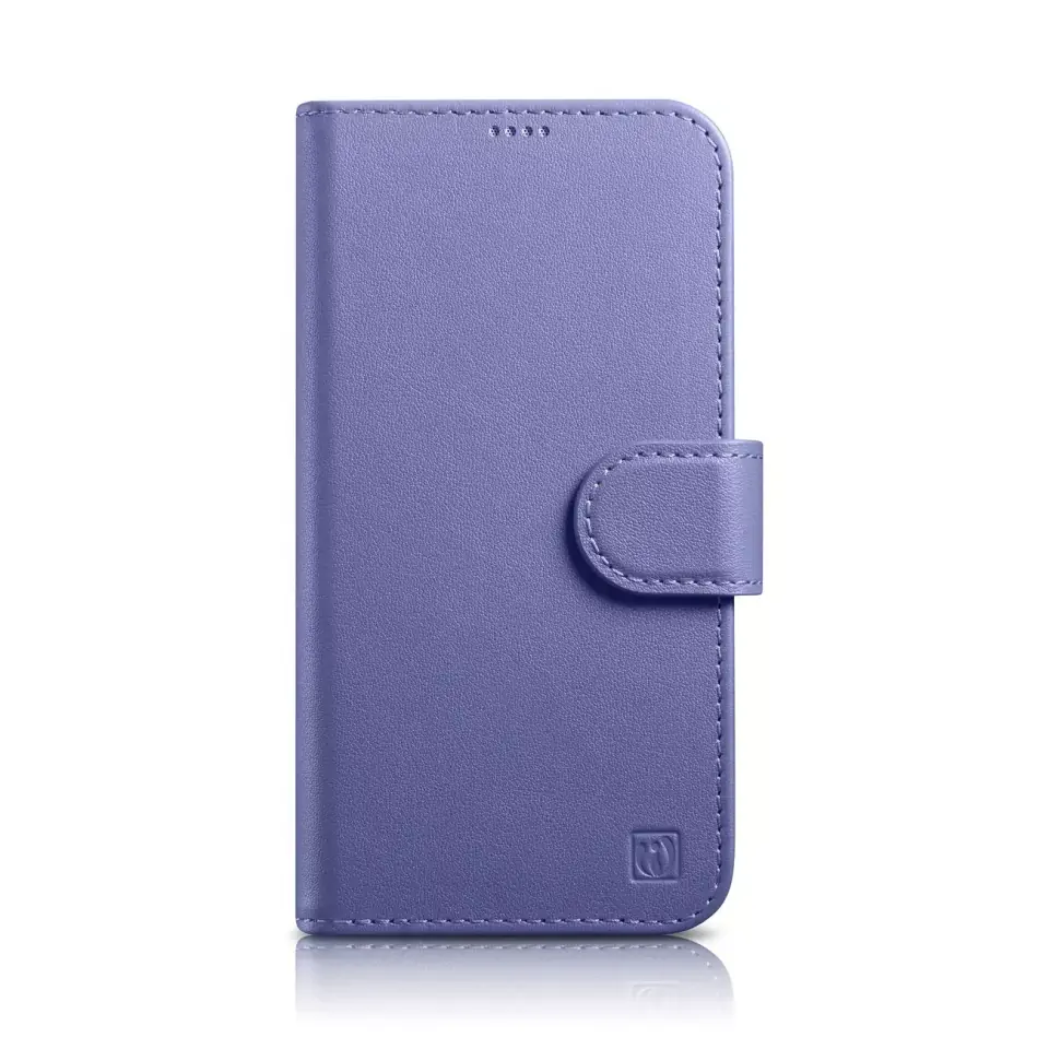 ⁨iCarer Wallet Case 2in1 etui iPhone 14 Pro Max skórzany pokrowiec z klapką Anti-RFID jasnofioletowy (WMI14220728-LP)⁩ w sklepie Wasserman.eu