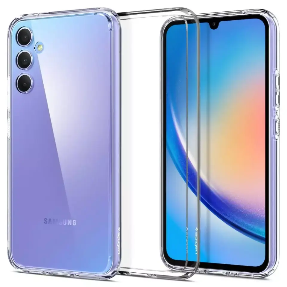 ⁨Etui ochronne na telefon Spigen Ultra Hybrid obudowa do Samsung Galaxy A34 5G Crystal Clear⁩ w sklepie Wasserman.eu