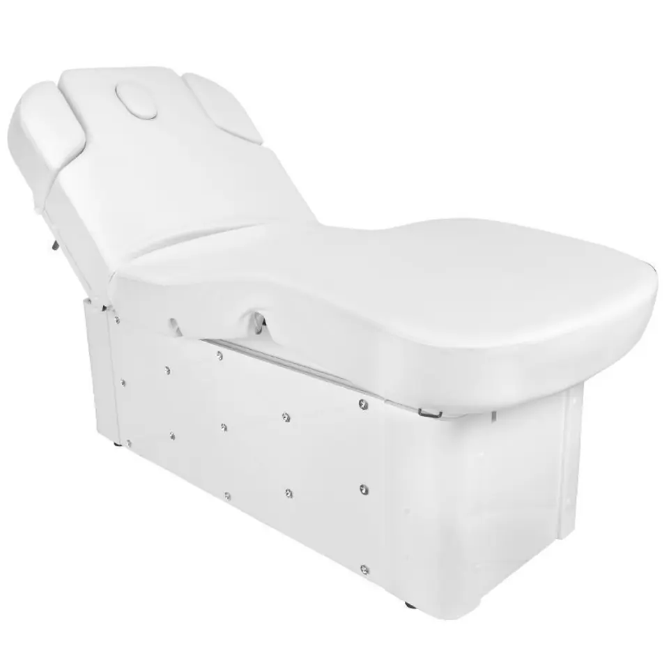 ⁨Spa cosmetic couch Azzurro krystal 370-3 4 siln. white heated⁩ at Wasserman.eu