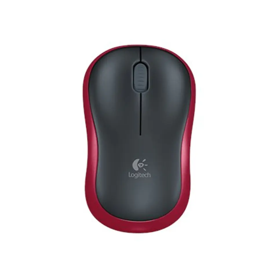 ⁨Mysz Logitech M185 Wireless, Nie, Czerwona, Tak, Połączenie bezprzewodowe⁩ w sklepie Wasserman.eu