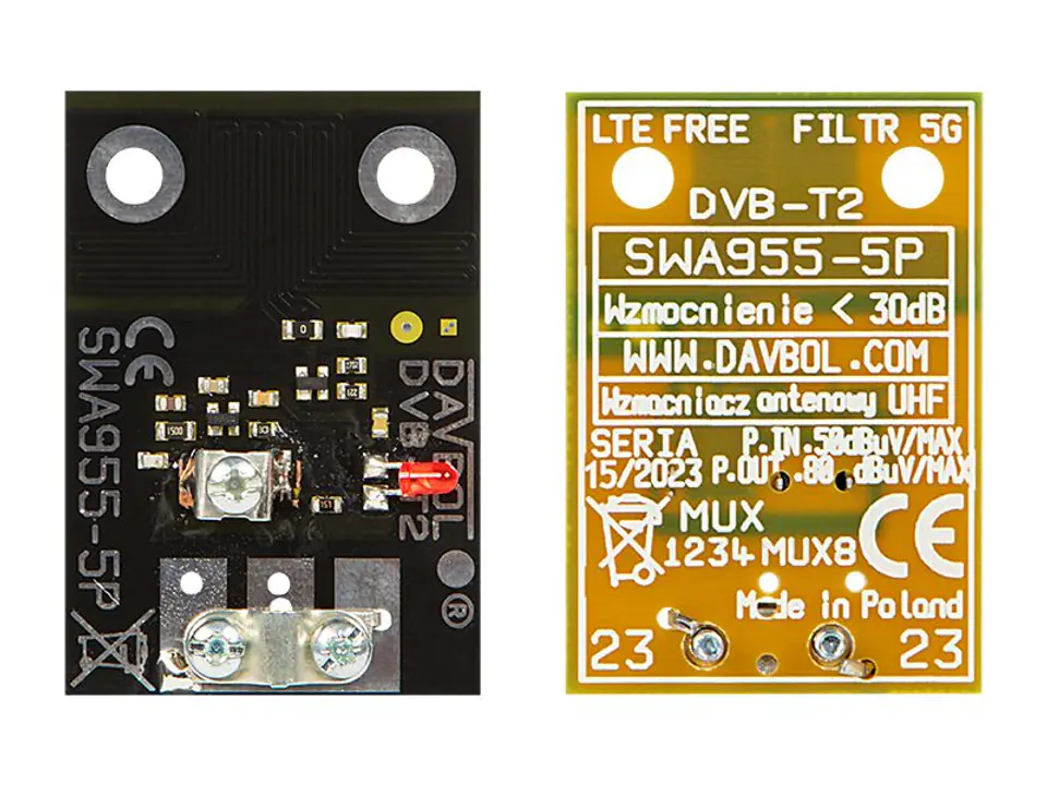 ⁨9558#                Wzmacniacz antenowy swa-955-5p filtr 5g⁩ w sklepie Wasserman.eu