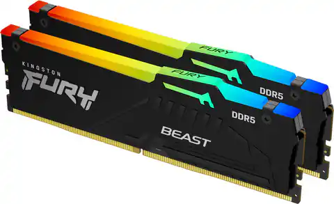 ⁨Memory DDR5 Fury Beast RGB 16GB(2*8GB)/6000 CL40⁩ at Wasserman.eu