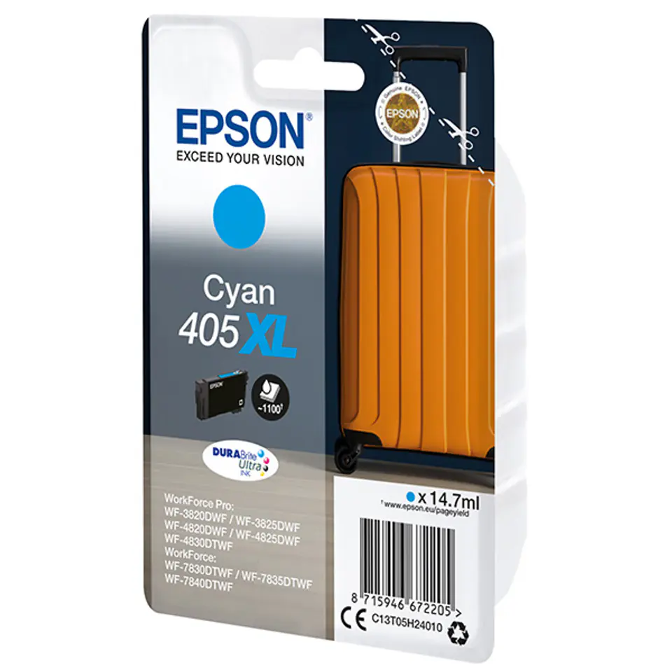 Epson oryginalny ink / tusz C13T05H24010, 405XL, cyan, 1x14.7ml w sklepie Wasserman.eu