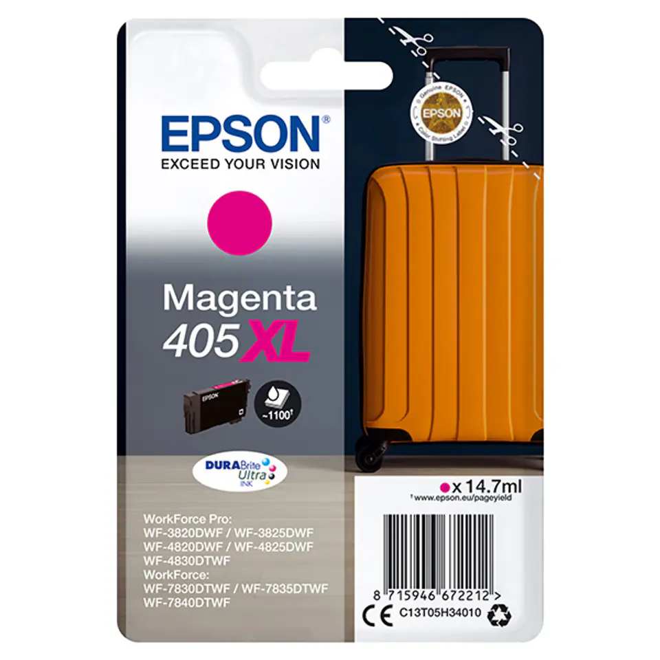 Epson oryginalny ink / tusz C13T05H34010, 405XL, magenta, 1x14.7ml w sklepie Wasserman.eu