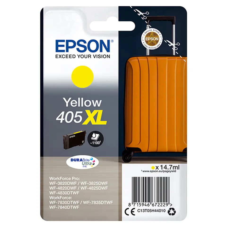 Epson oryginalny ink / tusz C13T05H44010, 405XL, yellow, 1x14.7ml w sklepie Wasserman.eu