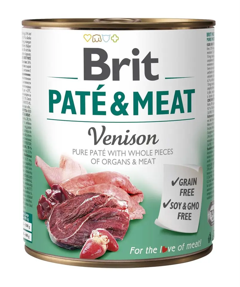 ⁨Karma BRIT PATÉ & MEAT z dziczyzną dla psa 800g⁩ w sklepie Wasserman.eu