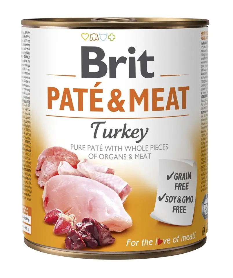 ⁨BRIT Paté & Meat with Turkey - 800g⁩ at Wasserman.eu