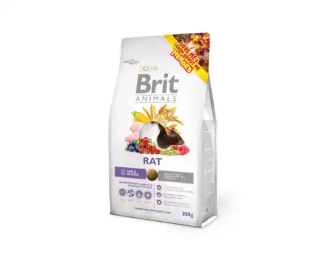 ⁨BRIT Animals Rat Complete - sucha karma dla szczura - 300 g⁩ w sklepie Wasserman.eu