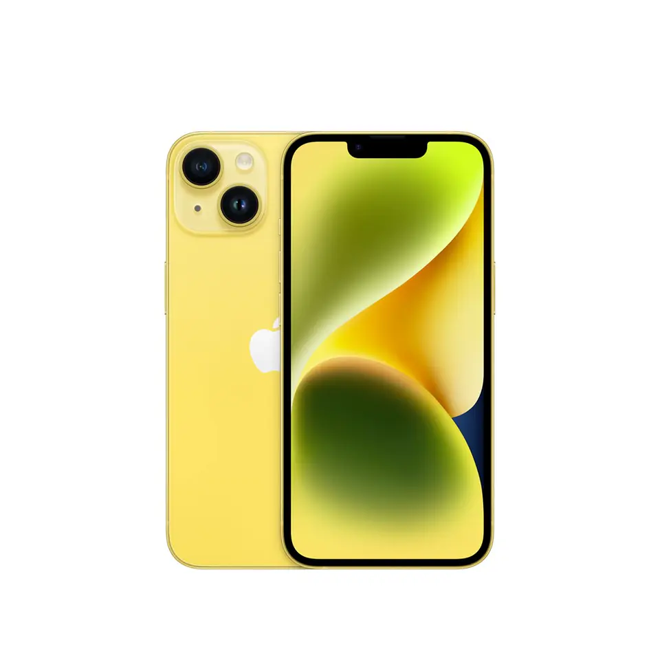 ⁨Apple iPhone 14 15.5 cm (6.1") Dual SIM iOS 16 5G 128 GB Yellow⁩ at Wasserman.eu