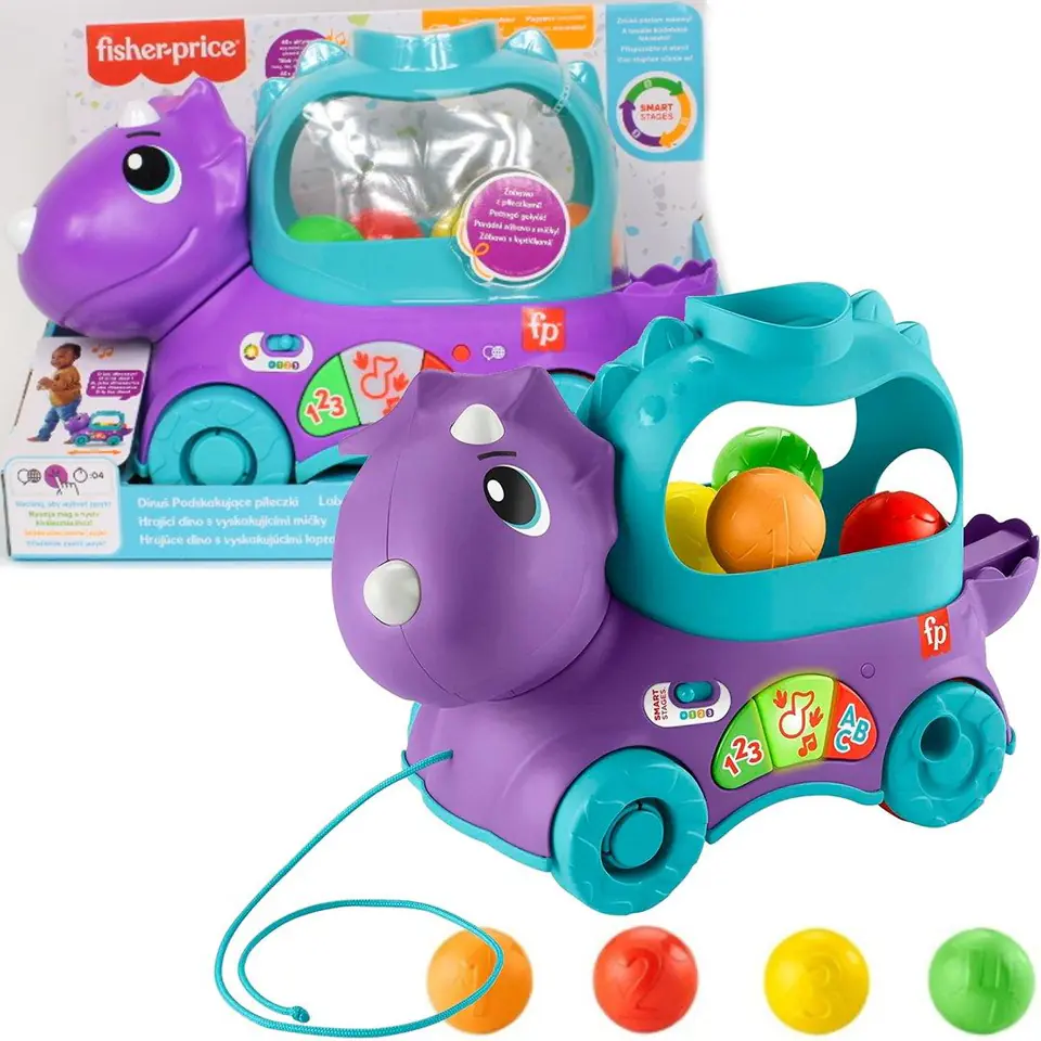 ⁨Fisher Price SS Dinuś Podskakujące piłeczki HNR51⁩ w sklepie Wasserman.eu