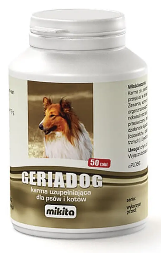 ⁨Mikita Geriadog 50 tablets - preparation for elderly or weakened dogs and cats⁩ at Wasserman.eu