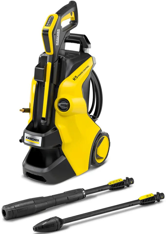 ⁨Kärcher K 5 POWER CONTROL pressure washer Upright Electric 500 l/h Black, Yellow⁩ at Wasserman.eu