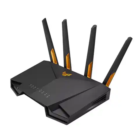 ⁨ASUS TUF Gaming AX4200 wireless router 2,5 Gigabit Ethernet Dual-band (2.4 GHz / 5 GHz) Black, Orange⁩ at Wasserman.eu