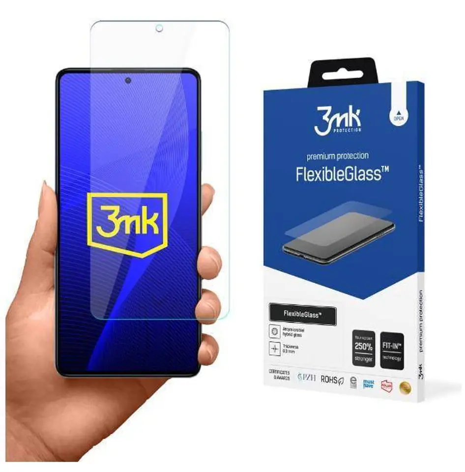 ⁨Szkło Hybrydowe XIAOMI REDMI NOTE 12 5G 3mk Flexible Glass Folia Hybrydowa⁩ w sklepie Wasserman.eu