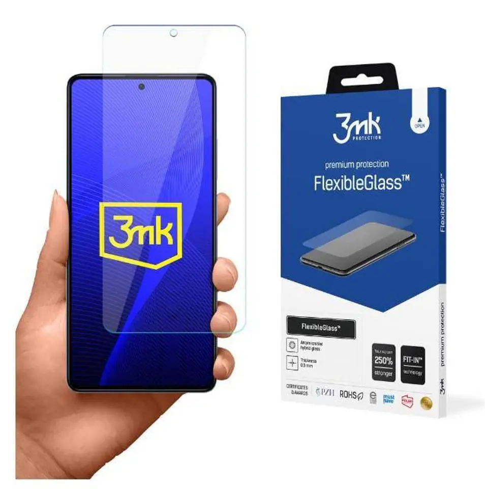 ⁨Szkło Hybrydowe XIAOMI REDMI NOTE 12 4G 3mk Flexible Glass Folia Hybrydowa⁩ w sklepie Wasserman.eu