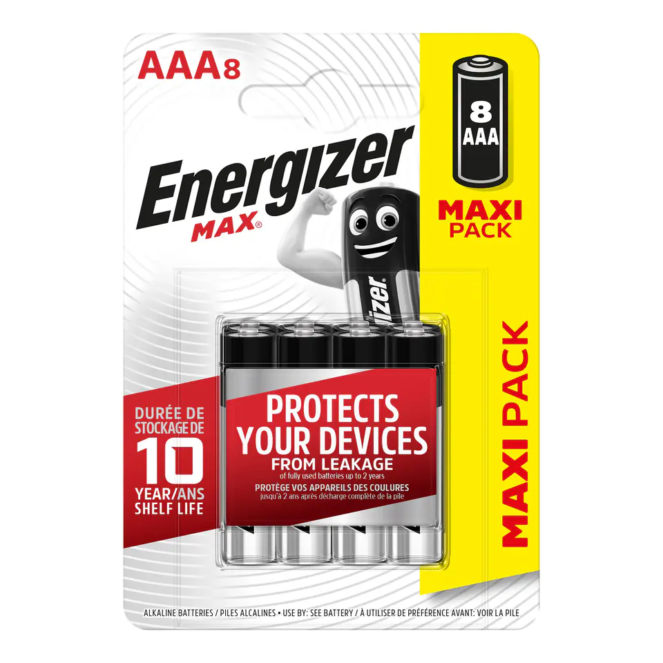 ⁨BATERIE ENERGIZER MAX AAA LR03, 8 szt.⁩ w sklepie Wasserman.eu