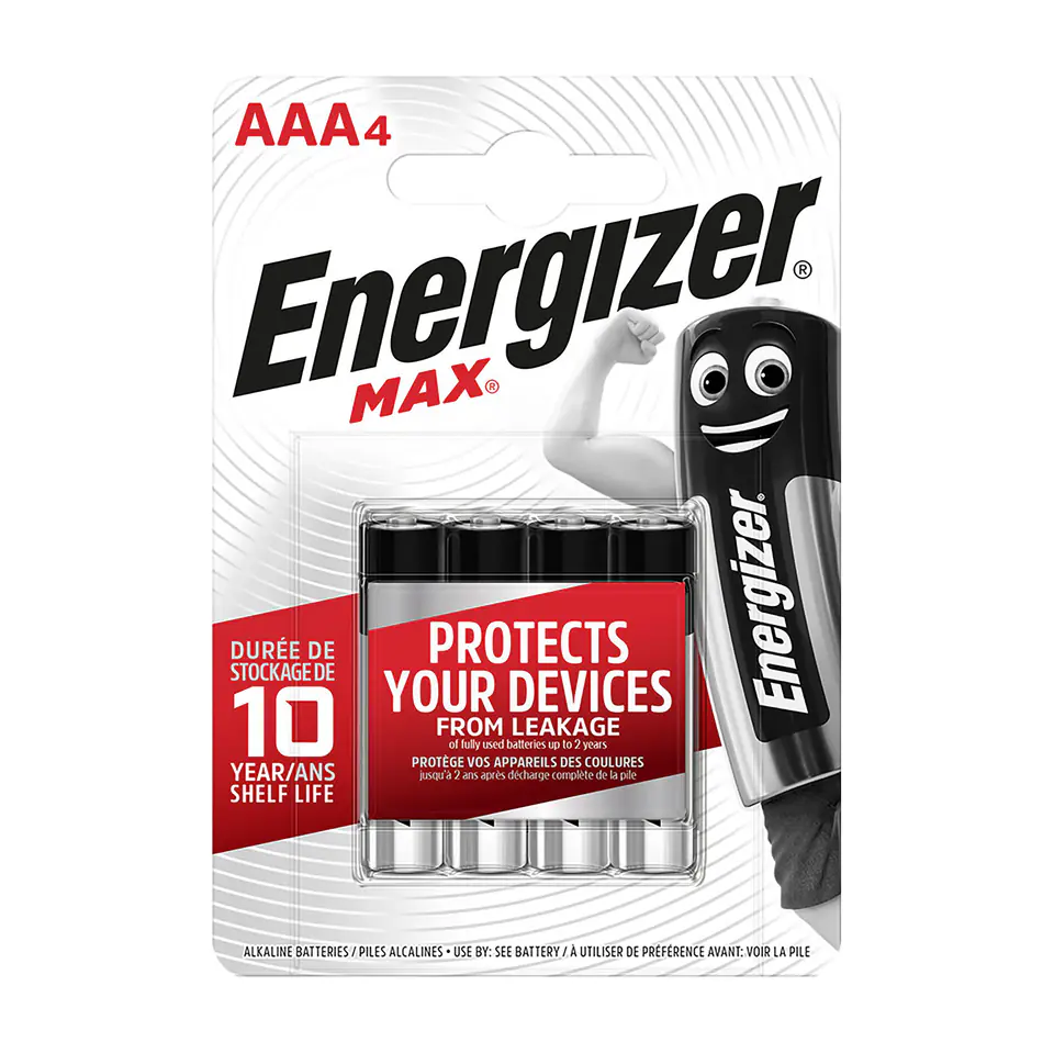 ⁨BATERIA ENERGIZER MAX AAA LR03 /4⁩ w sklepie Wasserman.eu