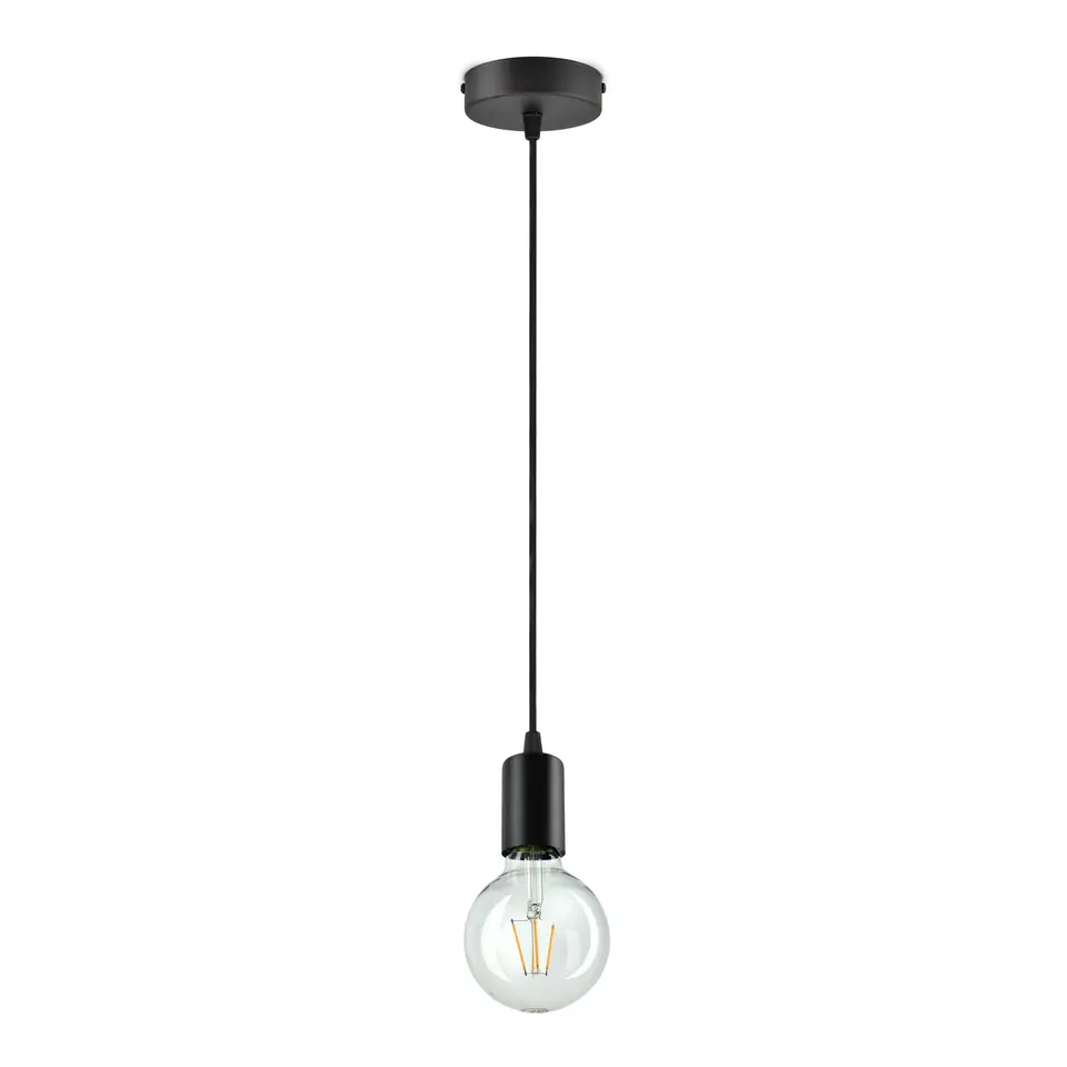 ⁨BALBU lampa wisząca, moc max. 1x60W, E27, czarna⁩ w sklepie Wasserman.eu