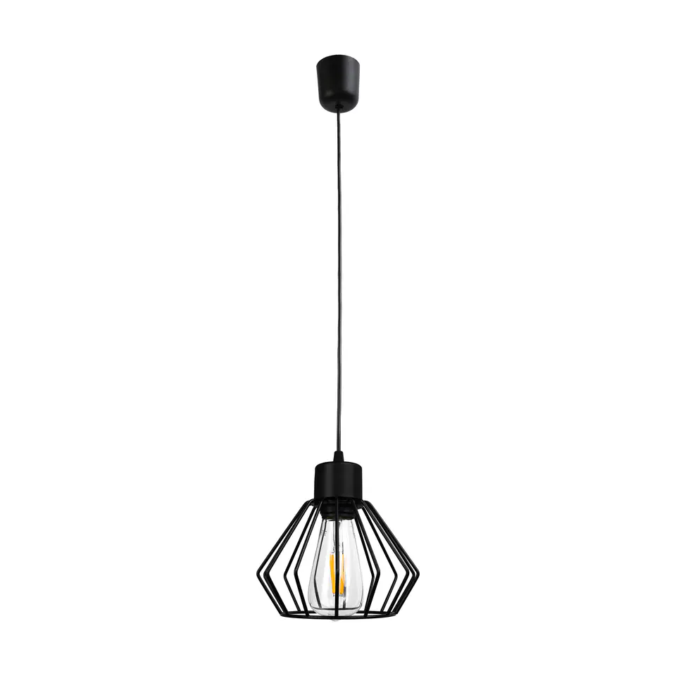 ⁨PINO lampa wisząca, moc max. 1x60W, E27, czarna⁩ w sklepie Wasserman.eu