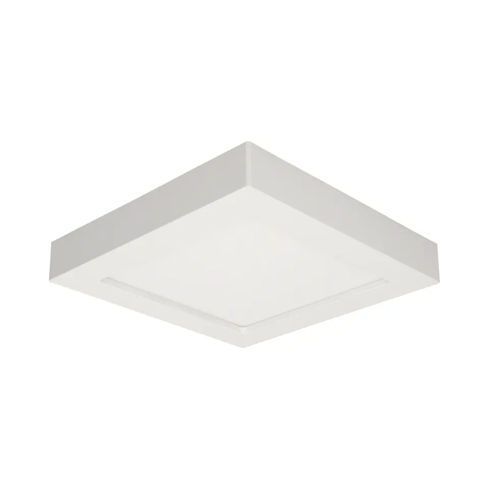 ⁨LETI LED 18W, oprawa downlight, natynkowa, kwadratowa, 1600lm, 4000K, biała, wbudowany zasilacz LED⁩ w sklepie Wasserman.eu