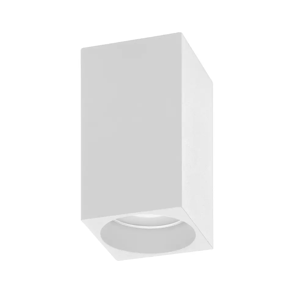 ⁨BARBRA DLS GU10 downlight max 7W, IP20, kwadrat, biały, aluminium⁩ w sklepie Wasserman.eu