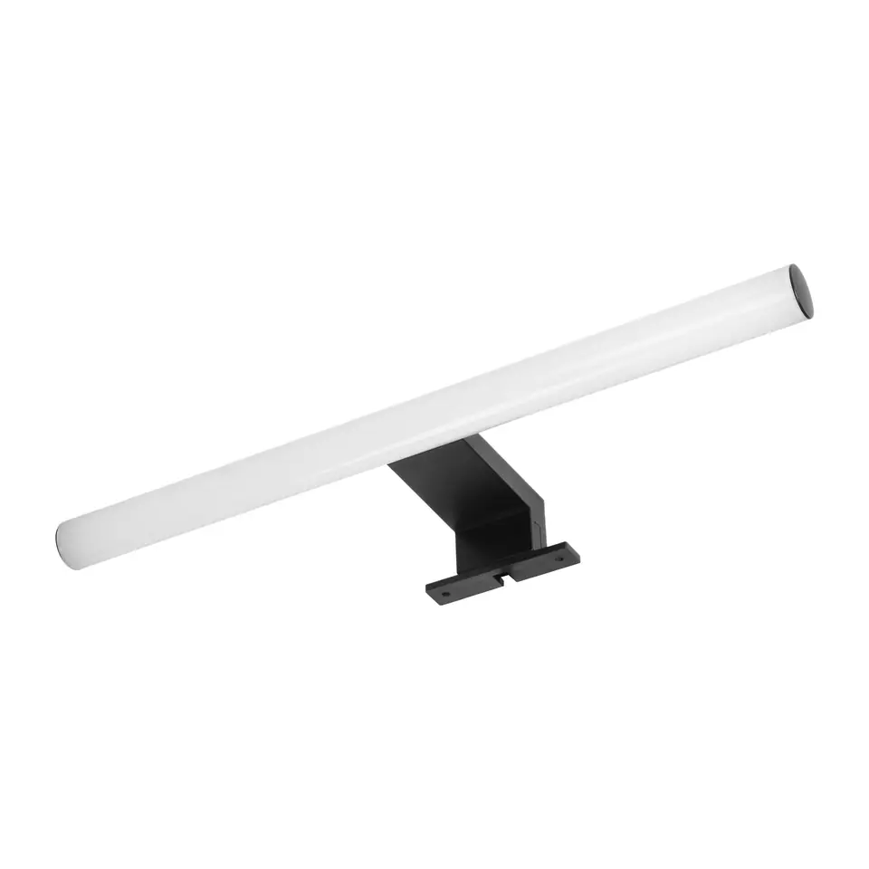 ⁨PEEGEL LED 6W, lampa nad lustro, 540lm, 4000K, dł.40 cm, tworzywo sztuczne+akryl, czarna⁩ w sklepie Wasserman.eu